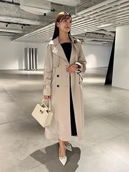 Amazon.co.jp: [セルフォード] ロングトレンチコート CWFC251046